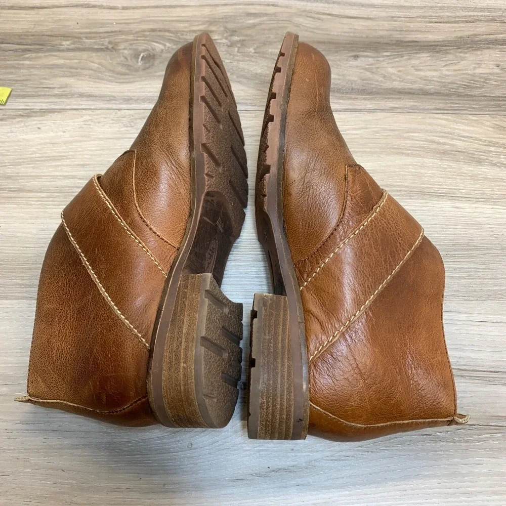 Sofft Womens 7 M Leather Boone Boots Brown  Tobacco Ankle Buckle Chelsea 1416640